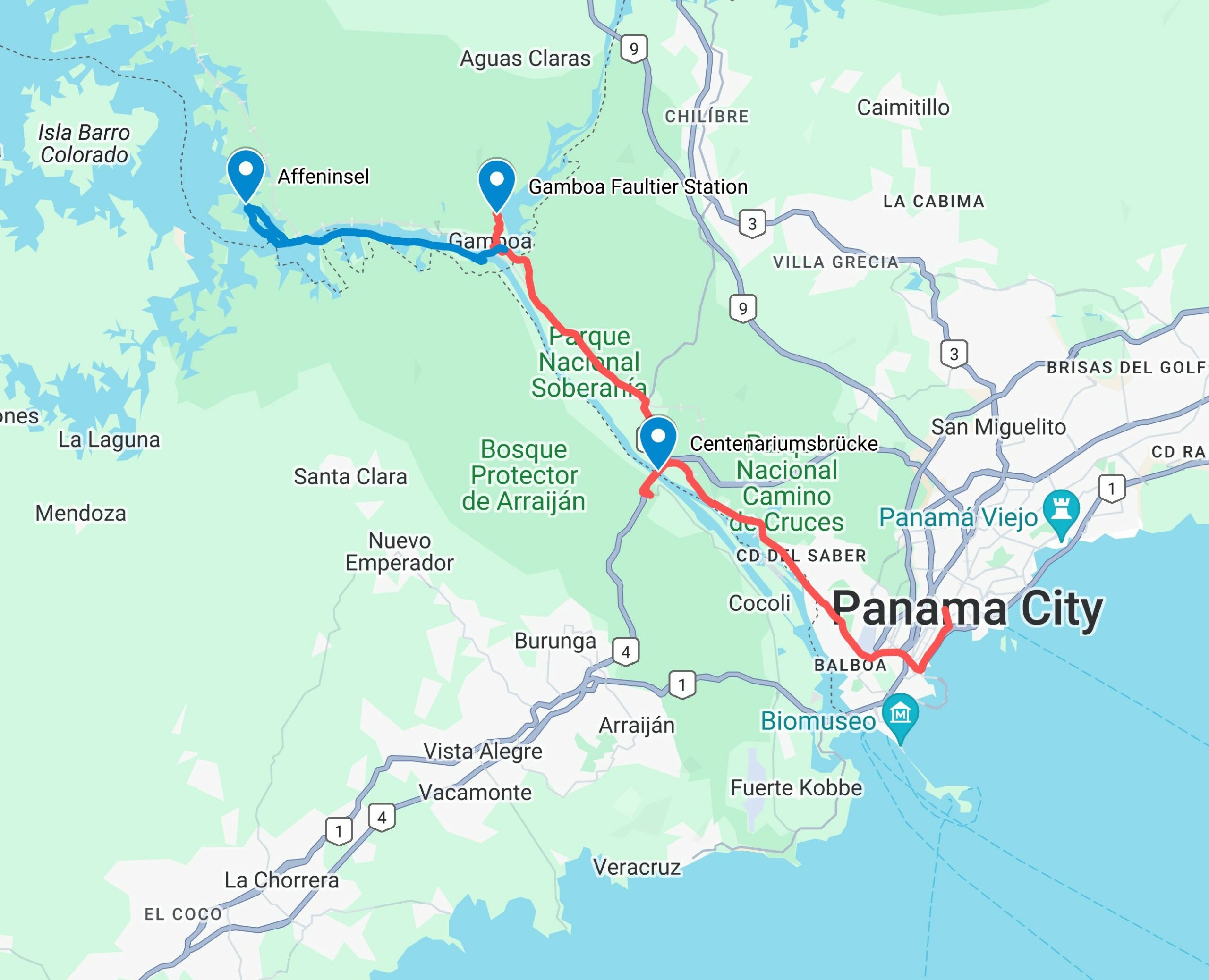 Ausflug Affeninsel Panama