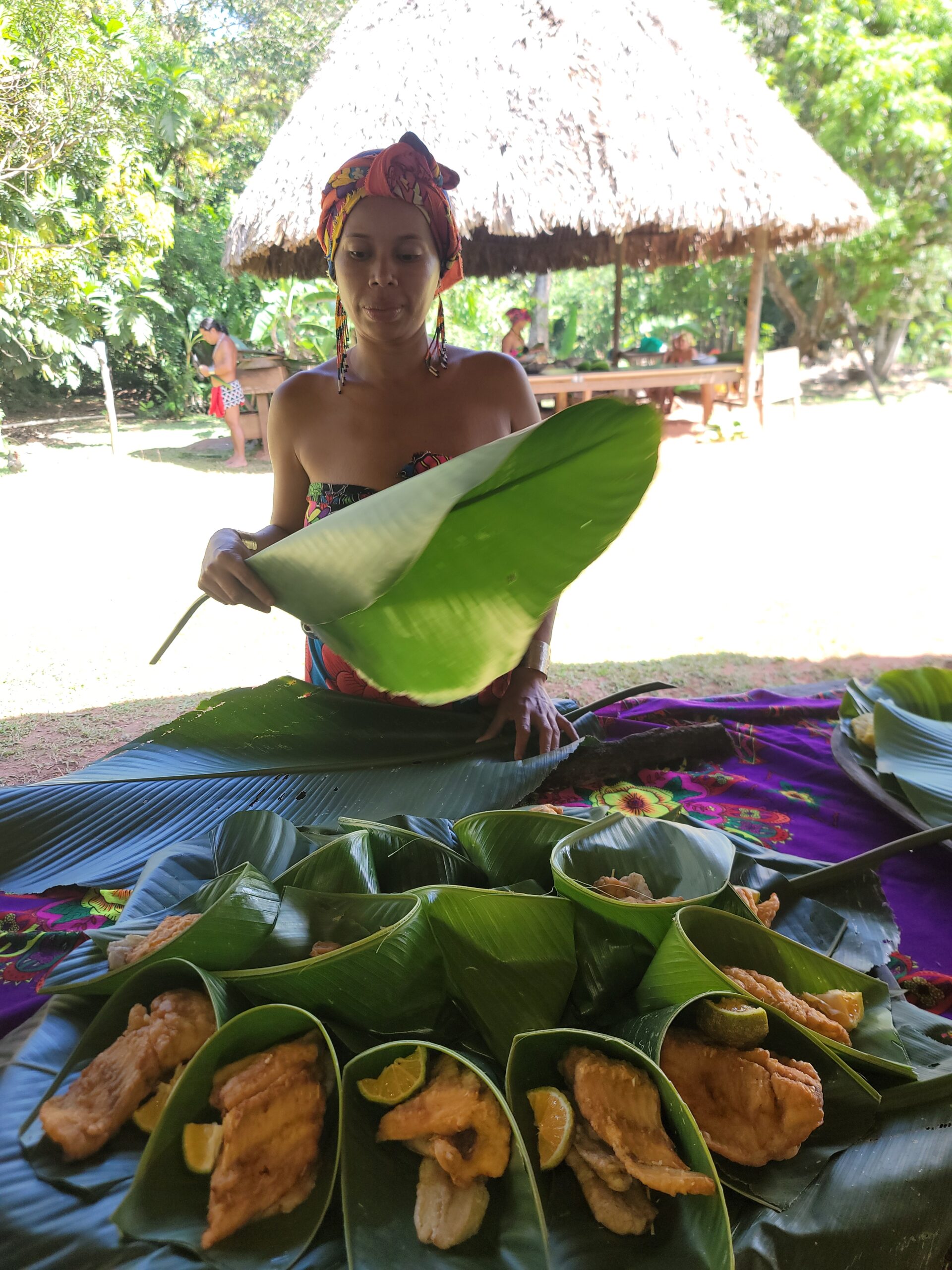 Landausflug Hafen Colon Panama Embera Quera Mittagessen